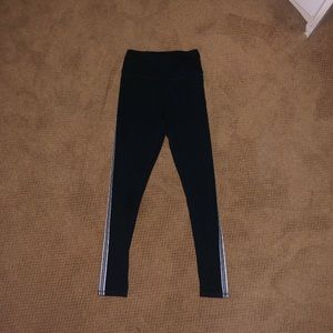 Black Leggings with Stripe